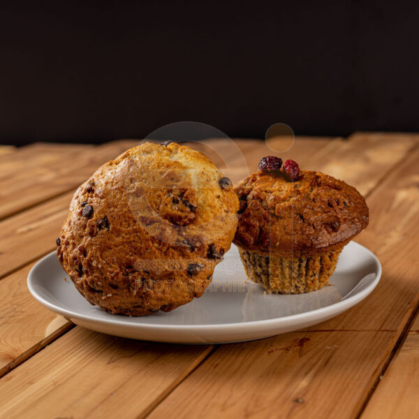 Muffin canneberges et noix (Disponible en boutique seulement)